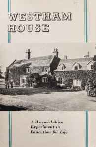 WRCC archives Westham House adult education 1946