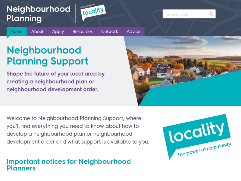 Neighbourhood Planning support programme reopening